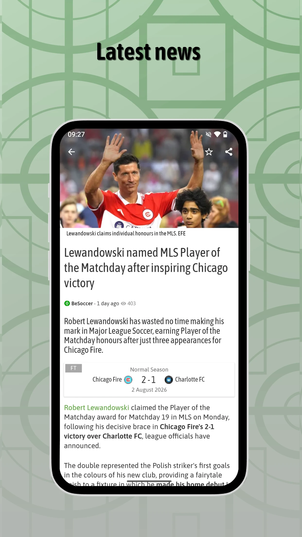 BeSoccer: Soccer Live Score screenshot